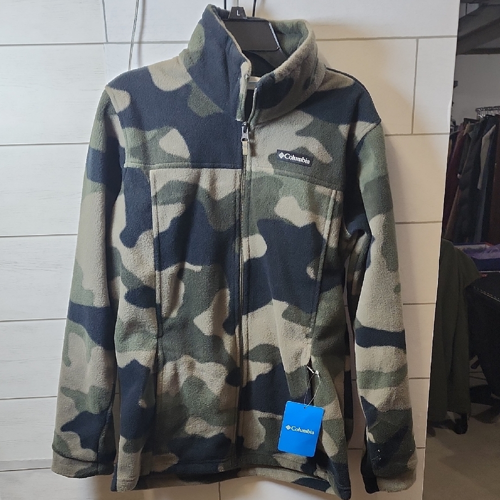 NWT Kids Columbia Camouflage Fleece Jacket